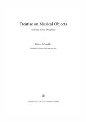 book Treatise on Musical Objects: An Essay Across Disciplines