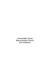 book Automorphic Forms, Representation Theory and Arithmetic