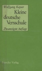 book Kleine deutsche Versschule