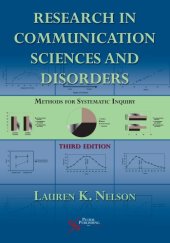 book Research In Communication Sciences And Disorders: Methods For Systematic Inquiry