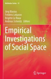 book Empirical Investigations Of Social Space