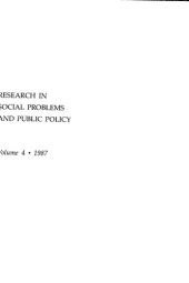 book Research in Social Problems and Public Policy, A Research Annual: Volume 4