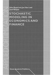 book Stochastic Modeling in Economics and Finance