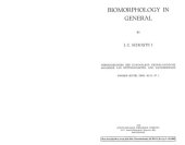 book Biomorphology in general