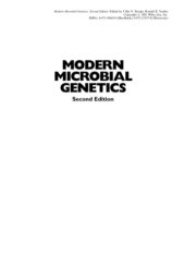 book Modern microbial genetics