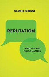 book Reputation: what it is and why it matters