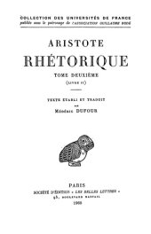 book Aristote: Rhétorique, Tome II: Livre II