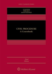 book Civil Procedure: A Coursebook (Aspen Casebook Series)