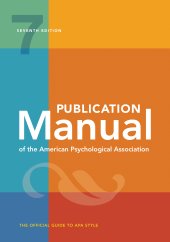 book Publication Manual Of The American Psychological Association