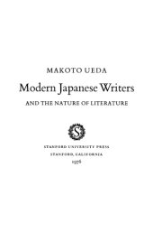 book Modern Japanese Writers and the Nature of Literature