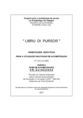 book Libru di pursor. Orientações didácticas para a utilização das fichas de alfabetização. Parte II. Fase de alfabetização em Guineense