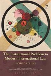 book The institutional problem in modern international law