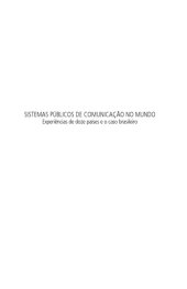 book Sistemas públicos de comunicação no mundo: experiências de doze países e o caso brasileiro