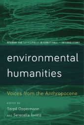 book Environmental Humanities:  Voices from the Anthropocene