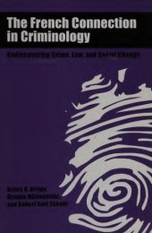 book The french connection in criminology: rediscovering crime, law and social change