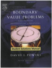 book Boundary Value Problems and Partial Differential Equations, Student Solutions manual