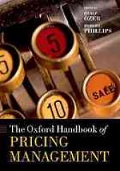 book The Oxford handbook of pricing management