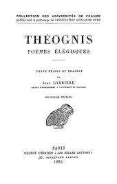 book Théognis, Poèmes élégiaques