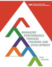 book Managing performance through training and development