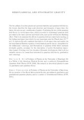 book Semiclassical and stochastic gravity : quantum field effects on curved spacetime