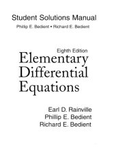 book Elementary Differential Equations, Student Solutions Manual