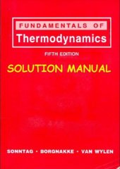 book Fundamentals of thermodynamics. Solutions Manual