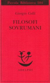 book Filosofi sovrumani