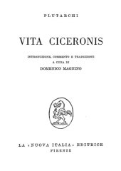 book Plutarchi Vita Ciceronis