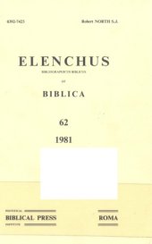 book Elenchus Bibliographicus Biblicus of Biblica 62