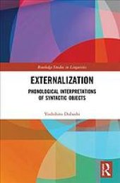 book Externalization phonological interpretations of syntactic objects