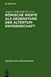 book Römische Werte als Gegenstand der Altertumswissenschaft