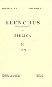 book Elenchus Bibliographicus Biblicus of Biblica 60