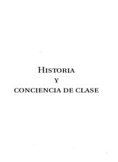 book Historia y conciencia de clase