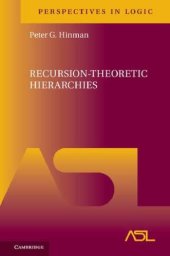 book Recursion-Theoretic Hierarchies