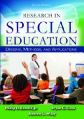 book Research in Special Education: Designs, Methods, and Applications