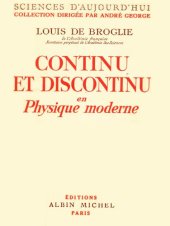 book continu et discontinu en physique moderne