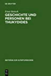 book Geschichte und Personen bei Thukydides: Eine Interpretation des achten Buches