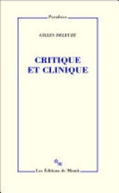 book Critique et clinique