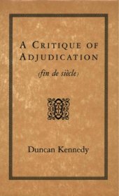 book A critique of adjudication