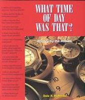 book What time of day was that? : history by the minute