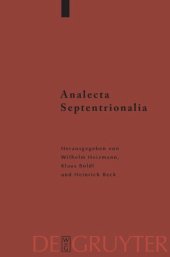 book Analecta Septentrionalia: Beiträge zur nordgermanischen Kultur- und Literaturgeschichte