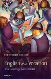 book English as a vocation : the ’Scrutiny’ movement