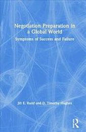 book Negotiation preparation in a global world : symptoms of success and failure