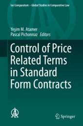 book Control of Price Related Terms in Standard Form Contracts