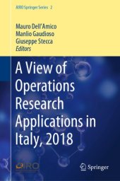 book A View of Operations Research Applications in Italy, 2018