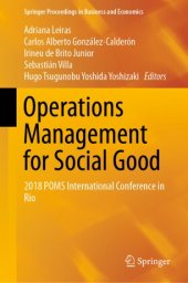 book Operations Management for Social Good: 2018 POMS International Conference in Rio