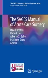 book The SAGES Manual of Acute Care Surgery