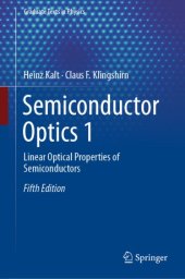 book Semiconductor Optics 1: Linear Optical Properties of Semiconductors