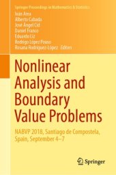 book Nonlinear Analysis and Boundary Value Problems : NABVP 2018, Santiago de Compostela, Spain, September 4-7