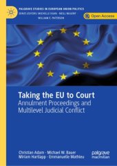 book Taking the EU to Court: Annulment Proceedings and Multilevel Judicial Conflict